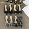 Sandalias Nuevas de Verano 2025 Estilo Francés de Tacón Bajo con Lazo y Punta Cerrada, Zapatos de Nicho Estilo Hada para Primavera y Verano para Combinar con Vestidos
