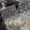 Adesivos de Unha Rena de Natal com Estampa Dourada Série de Natal Floco de Neve Guirlanda Branco Sonhador Adesivos Decorativos Acessórios de Nail Art