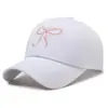Gorra de Béisbol Bordada con Lazo Nueva para Mujer Primavera y Otoño Estilo Coreano para Hombre al Aire Libre Moda Protector Solar Casual Más Fácil de Combinar Gorra de Pato