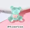Colar Transparente Urso Acessórios de Resina Acessórios DIY Capa de Celular Copo de Água Material Artesanal Fivela de Sapato Patch para Headwear