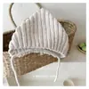 Gorro de Bebé Otoño e Invierno Nuevo Gorro de Lana Hombres y Mujeres Bebé Cálido Lindo Gorro Puntiagudo Versátil Gorro Tejido con Protección para las Orejas