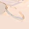 Amor como el primer vistazo del brazalete de estrella para mujer chapado S999 plata de ley pulido sólido brazalete regalo para novias joyería al por mayor