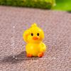 Gotas de aceite de dibujos animados, pato de resina de colores hecho a mano, accesorios de joyería DIY, adornos pequeños para coche Fuqi, adornos colgantes