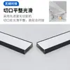 Placa de cubierta de canaleta para luz Cubierta de tira de luz de PC Cubierta de luz lineal LED Tablero translúcido negro de alto brillo Pantalla de lámpara blanca lechosa Panel de luz suave