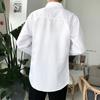 Camisa Branca Masculina Manga Longa Slim-fit Sem Passar Vestido Social Negócios Trabalho Profissional Roupas Polegadas Terno Padrinho Camisa Masculina