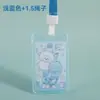 Crachá de Trabalho Transparente Dupla Face com Estampa de Desenho Animado, Crachá de Identidade de Funcionário Leve e Fino, Porta-Cartão de Refeição Escolar de Ônibus à Prova D'água Fofo
