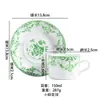 Juego de Té de la Tarde Europeo, Taza de Café Pequeña Floral, Juego de Taza y Platillo Retro Exquisito de Gama Alta, Taza de Té Francesa Souvenir