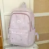 Nova Mochila Escolar para Meninas, Estilo Ins, Fresca e Fofa, Mochila de Viagem para Meninas, Estética de Alto Valor, Mochila para Aluno do Ensino Fundamental