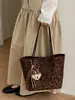 Bolsa Tote Tendência Retrô Estilo Coreano Bolsa Feminina de Alta Qualidade Simples Versátil Bolsa de Ombro Único Grande Capacidade Bolsa de Mão com Temperamento Bolsa Feminina