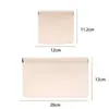 Nova Bolsa de Cosméticos com Fecho Automático e Compartimentos para Batom, Bolsa Classificadora de Cosméticos, Cor Pura, Textura de Pedrinhas, Carteira Feminina