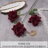 Rosa de Canto de 3 Cabeças Flor Artificial Decoração Suave para Casa Rosa Flor Artificial Hotel Rosa Flor de Mesa Arranjo de Flor de Mesa Atacado e Varejo