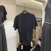 ¡Simplicidad estilo coreano! Nuevo modelo 2026, cuello semi-alto con detalle de cinta, diseño texturizado, tejido suave y versátil de manga corta para mujer