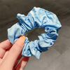 Banda para el cabello de tejido liso de color coreano para mujer, banda de goma geométrica para el cabello, cuerda para el cabello plisada para celebridades de Internet, cuerda para la cabeza, joyería al por mayor