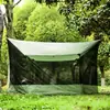 Tienda de campaña con dosel de malla para exteriores para acampar, picnic, tienda de doble propósito, transpirable, a prueba de viento y mosquitos
