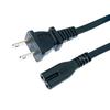 Cable de Alimentación de Dos Hilos Estándar Americano Cola de Ocho Caracteres Certificado ETL Línea de Dos Núcleos Cable de Alimentación de PVC Núcleo de Cobre Enchufe Plano Americano Cola de Ocho Caracteres Cable de Alimentación