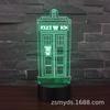 Fornecimento Exclusivo Transfronteiriço da Série Torre de Paris Luz Noturna 3D LED USB Luminária de Mesa Luz de Projeção Proteção Ocular Luz Luminosa