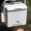 Caja de pesca para pesca en aguas salvajes, caja para camarones vivos con bomba de oxígeno, caja de pesca pequeña para cebo vivo, caja oxigenada y aislada para camarones y peces para pesca en el mar