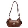 Bolsa de Moto Serie de Colores Maillard de Moda Transfronteriza, Bolso Cruzado Moderno y Versátil, Bolso de Hombro Elegante para el Trayecto