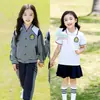 Uniforme escolar uniforme de escola primária primavera e outono conjunto de três peças roupa esportiva infantil uniforme de classe do primeiro ano roupa de verão roupa de jardim de infância