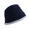 Seul Romântico! Chapéu bucket xadrez dupla face super estilo estrangeiro chapéu de pescador espessado chapéu quente para outono e inverno combina com tudo novo