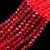 Rodas de Contas Planas Contas 4-10mm Multifacetadas Coloridas Contas com Furo Acessórios para Joias DIY Contas Soltas de Vidro Cristal