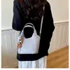 Bolso cubo de estilo coreano, chic y minimalista para mujer; bolso de hombro nuevo, moderno y retro; versátil para ir al trabajo y el uso diario; bolso elegante