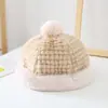 Touca de Bebê Outono e Inverno Bebê Quente de Inverno Super Fofa Touca de Tricô Meninos e Meninas Fofa Touca de Lã Tendência