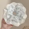 Laço de Cabelo Grande Versátil para o Dia a Dia Outono e Inverno para Mulheres Laço de Cabelo de Alta Qualidade Elástico de Rabo de Cavalo Grande de Bolinhas Corda de Cabelo