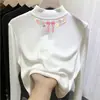 Camiseta interior versátil de forro polar para niños, estilo otoño e invierno, camiseta para niñas, cuello semi-alto, para niños mayores, capa interior cálida, top de manga larga