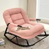 Sofá preguiçoso casa quarto individual cadeira de balanço adulto sofá de cochilo cadeira reclinável simples moderno casinha de cachorro cadeira de balanço