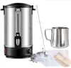 Balde de cera para derreter de 8 litros panela grande para derreter cera revestimento de aço inoxidável 304 bico com torneira panela de cera de grande capacidade para vela