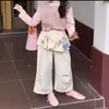 Camiseta Súper Linda de Manga Larga para Niña 2026 Nueva Elegante Rosa Adorable Atuendo de Otoño Camiseta Básica para Niñas en Otoño