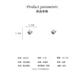 Aretes de Botón de Rosa de Cerámica de Pintura al Óleo Retro Francés de Aguja de Plata S925 Elegantes Elegantes con Sentido de Diseño Pastoral