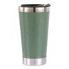Taza de cerveza brasileña de 17 oz transfronteriza viene con abridor de botellas taza de café de acero inoxidable 304 taza para coche al vacío de doble capa