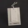 Etiquetas de algodón personalizadas con temática de bosque, etiquetas para ropa hechas con proceso especial de gofrado en papel, etiquetas de diseño original con diseño libre