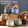 Vaso de Flor Suculenta Cerâmica Preço Especial Liquidação Esmaltado Tamanhos Grande e Pequeno Simples Pastoral Mesa Vasos de Barro Respirável Plantas Leede Estoque