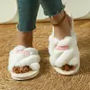 Directamente del Fabricante, Pantuflas de Lino Transfronterizas para Todas las Estaciones, Pantuflas de Tela Peludas para Uso en Exteriores, Venta al por Mayor, Personalización de Pedidos Pequeños