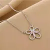 Collar de Flor de Cinco Pétalos Estilo Tiktok para Mujer, Cadena para Clavícula de Girasol, Colgante de Pétalo de Lujo Ligero de Nicho, Moderno y Sencillo