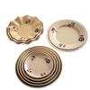 Mayoristas de platos de disco chinos de melamina usan plato engrosado con carácter fu Wufu plato comercial para cocinar color antiquemaduras