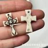 Xizang reflujo material viejo hueso de camello tarjeta vieja hecha a mano colgante con cuentas DIY texto juego cuentas de Buda accesorios de joyería pulsera collar
