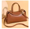 2026 Nova Bolsa Feminina de Nicho de Luxo 2026 Bolsa de Ombro Transversal Texturizada Simples e Elegante Bolsa Boston