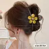Pinza para el Cabello Floral Dulce y Fresca con un Toque de Lujo, Horquilla Exquisita para Mujer, Pinza de Tiburón Moderna y Versátil, Horquilla para Peinados Recogidos