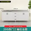 Gabinetes de Cocina, Lavabos Domésticos de Acero Inoxidable, Gabinetes para Estufa, Gabinetes de Almacenamiento de Ensamblaje Sencillo, Gabinetes Integrados de Madera Maciza para Alquiler
