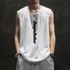 Colete Masculino de Seda de Gelo Secagem Rápida Verão Fitness Basquete Tamanho Grande Respirável Sem Mangas Camiseta Fina Colete de Corrida Tendência