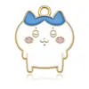 Colgante DIY de Chiikawa de Dibujos Animados Usagi Llavero de Aleación Hecho a Mano Accesorio Regalo para Mujeres