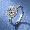 Proposta Abertura Anel Diamante Hairui 2 Karat Mulberry Diamond Ring Moda 925 Prata Zircon Anel Mulheres Joias Atacado