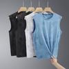 Playera Chaleco de Verano Seda de Hielo Versátil Tops de Pareja Ocio al Aire Libre Chaleco Deportivo Hombres y Mujeres Mismo Estilo Sudadera Deportiva