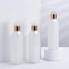 100ml plástico PET nacarado aceite limpiador loción cuadrado sub-botella material de empaque cosmético