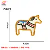 Nuevo Parche de Tela Bordado de Dibujos Animados Serie de Ponis para Computadora Accesorios Decorativos DIY para Ropa Bolsas Accesorios
