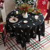 Mantel Navideño con Bordado de Ciervo para Amazon Transfronterizo Decoración Festiva Cubierta para Mesa de Comedor Mesa de Café Embellecimiento Mantel a Prueba de Polvo Venta al por Mayor